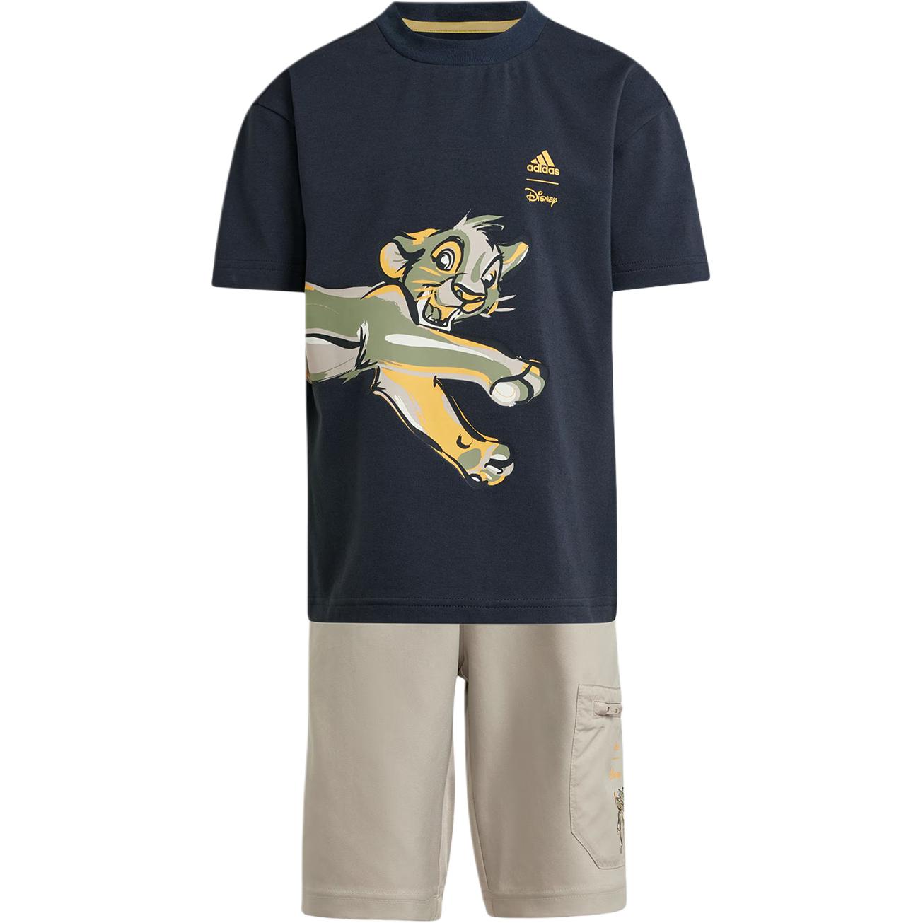 

Повседневная спортивная одежда для детей 3-7 лет Adidas, черный+коричневый