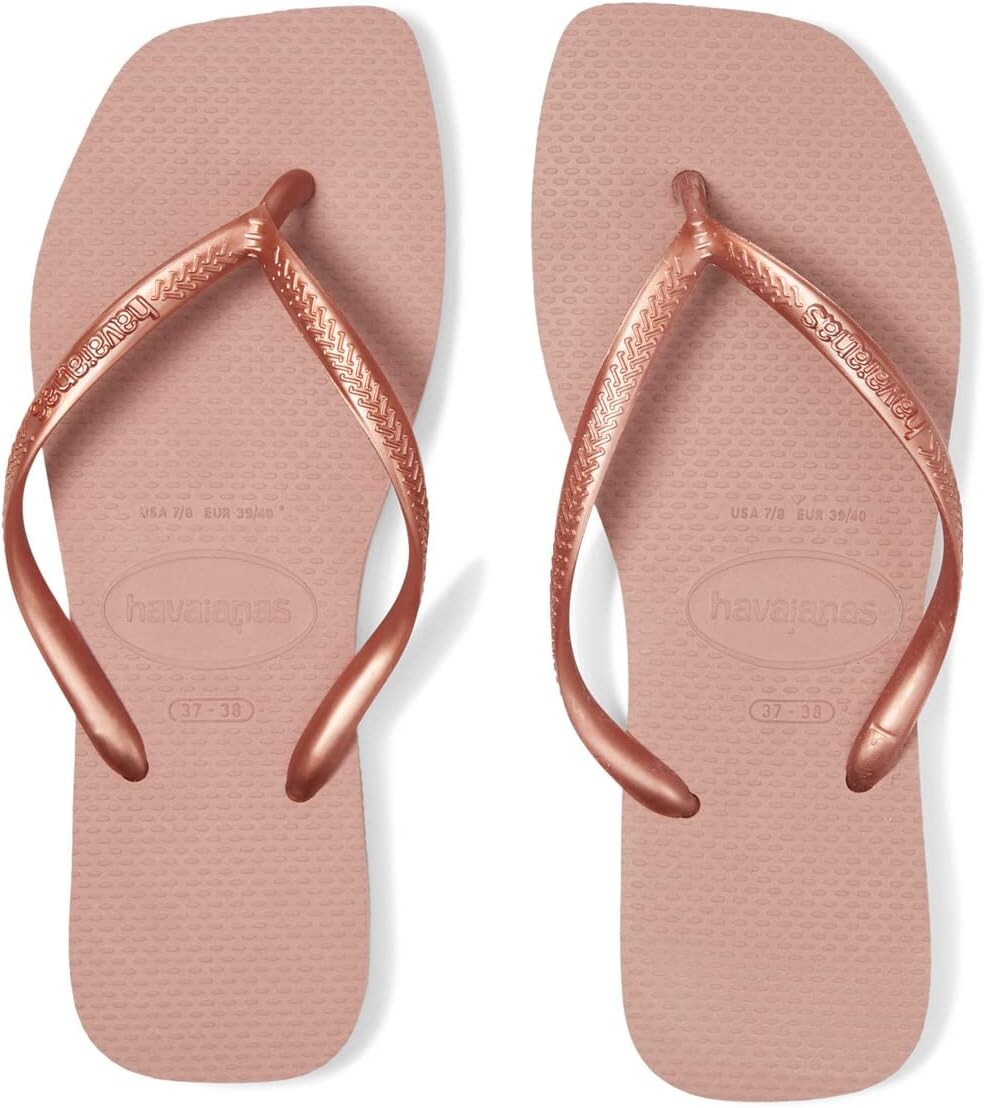 

Шлепанцы Slim Square Flip Flop Sandal Havaianas, цвет Crocus Rose