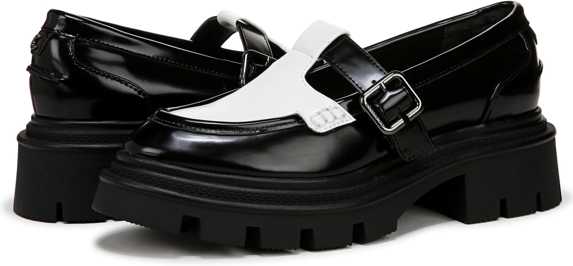 Лоферы Circus NY by Sam Edelman Payson, цвет Black/Bright White