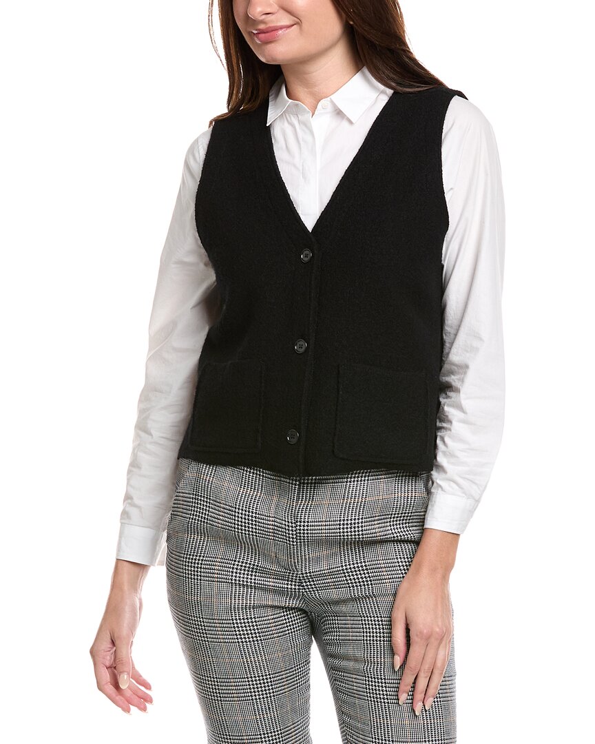 

Эйлин Фишер Петит Вязаный жилет Eileen Fisher, черный