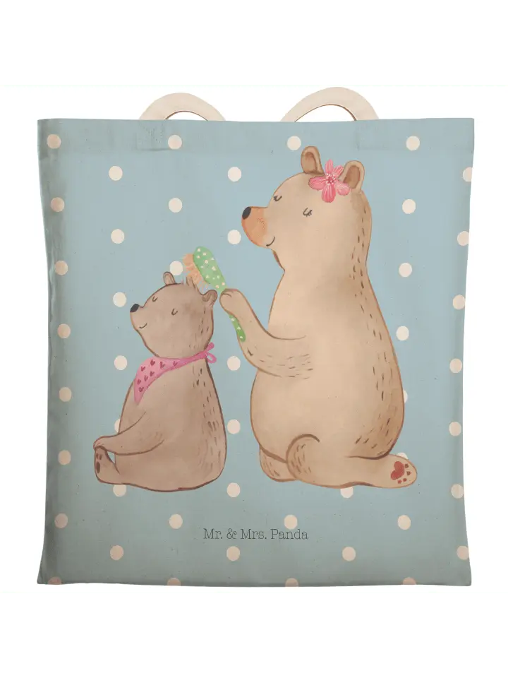 

Шоппер Mr. & Mrs. Panda, цвет blau pastell