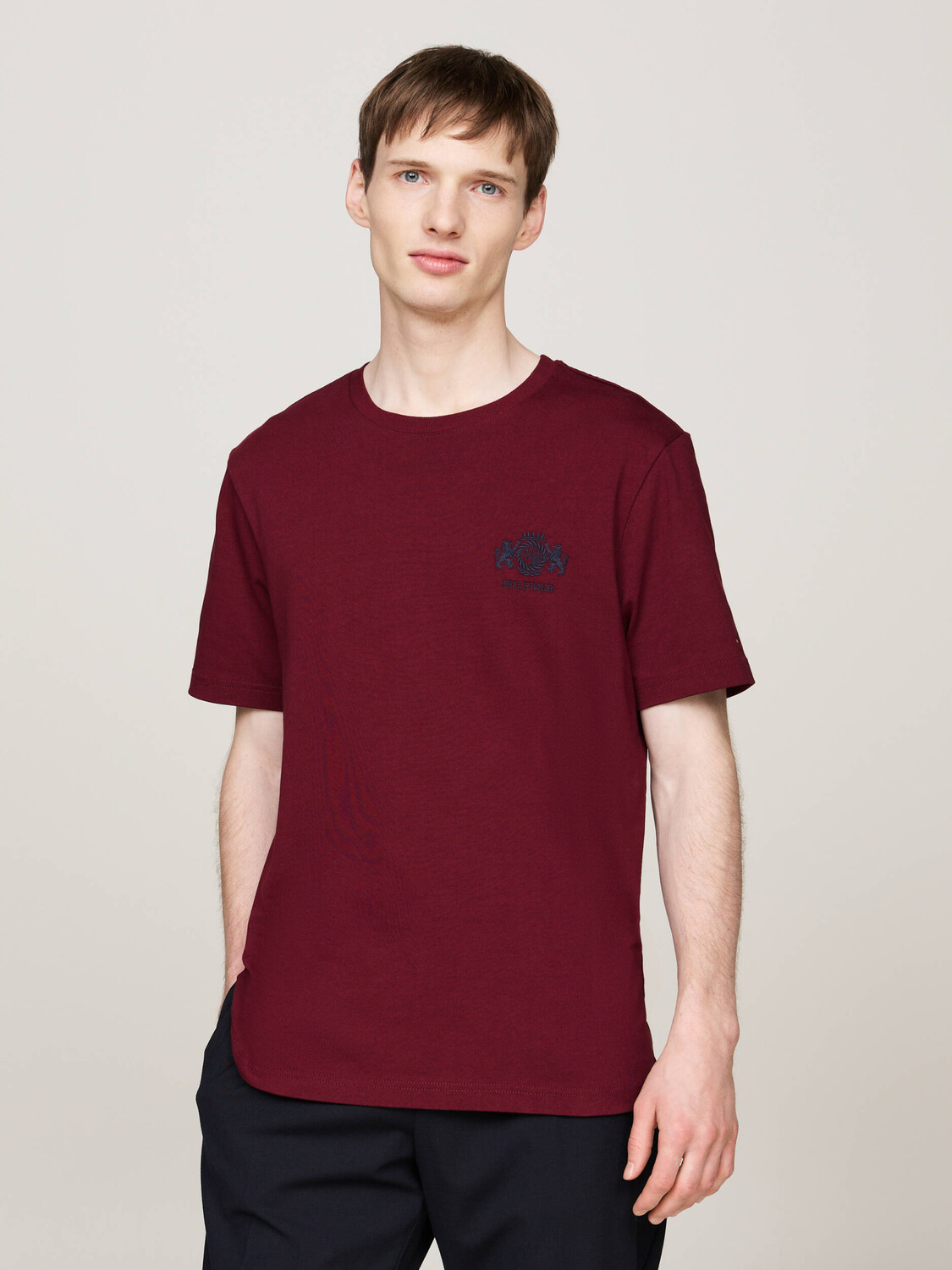 

Футболка Tommy Hilfiger EMBRO Regular Fit, бордо