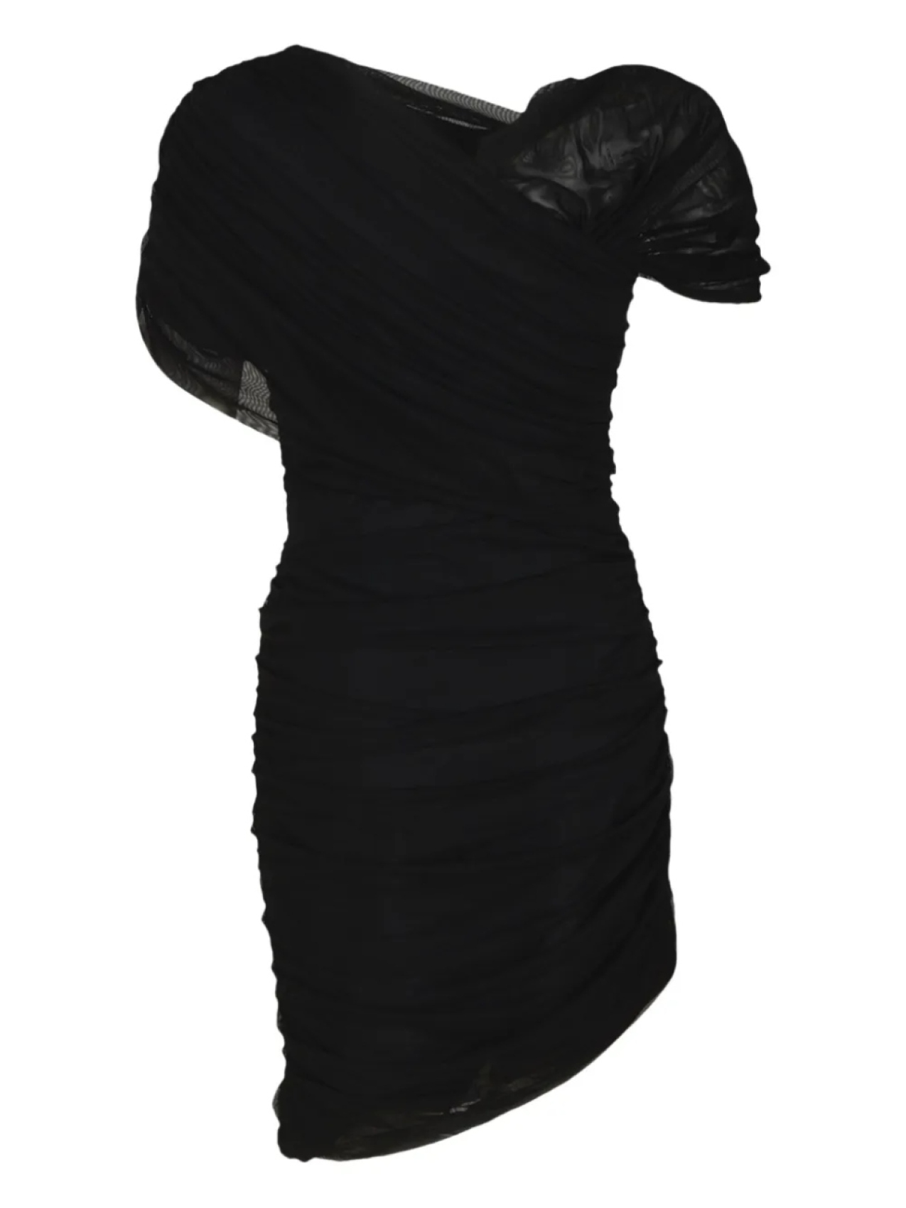 

CHIARA BONI La Petite Robe драпированное платье мини, черный