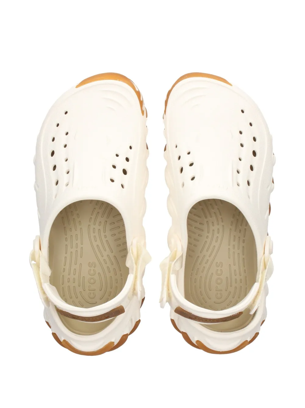 Сабо-сандалии с перфорированной задней стяжкой Crocs, нейтральный — фото 3
