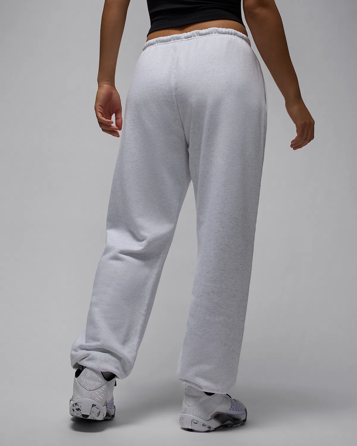 Женские флисовые штаны Dri-FIT Jordan Sport Crossover, Birch Heather/Black — фото 2