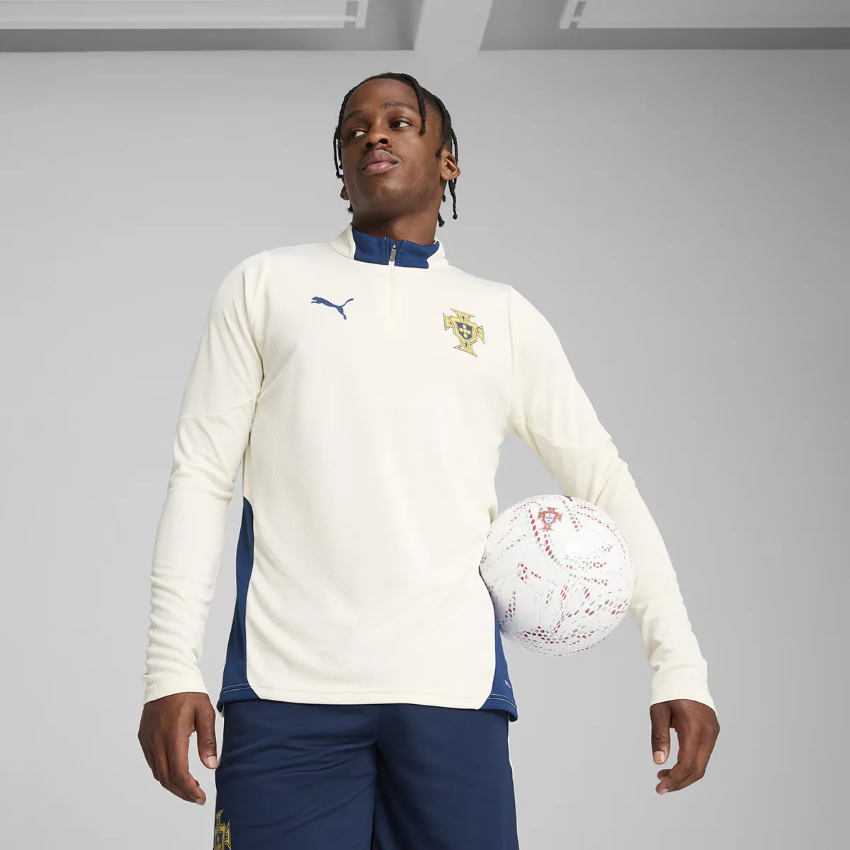 

Мужская тренировочная куртка Puma Portugal FPF, бежевый