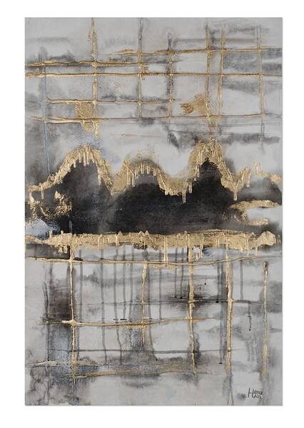 

Картина KUNSTLOFT handgemalt Extraordinary Mirage цвет schwarz/grau