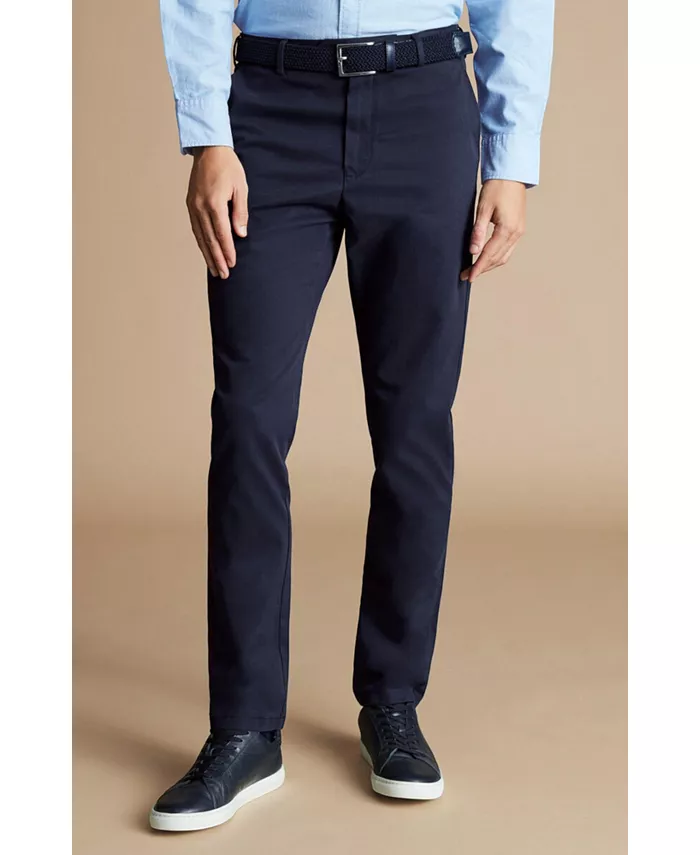 

Мужские облегающие брюки-чинос Ultimate Non-Iron Charles Tyrwhitt, синий