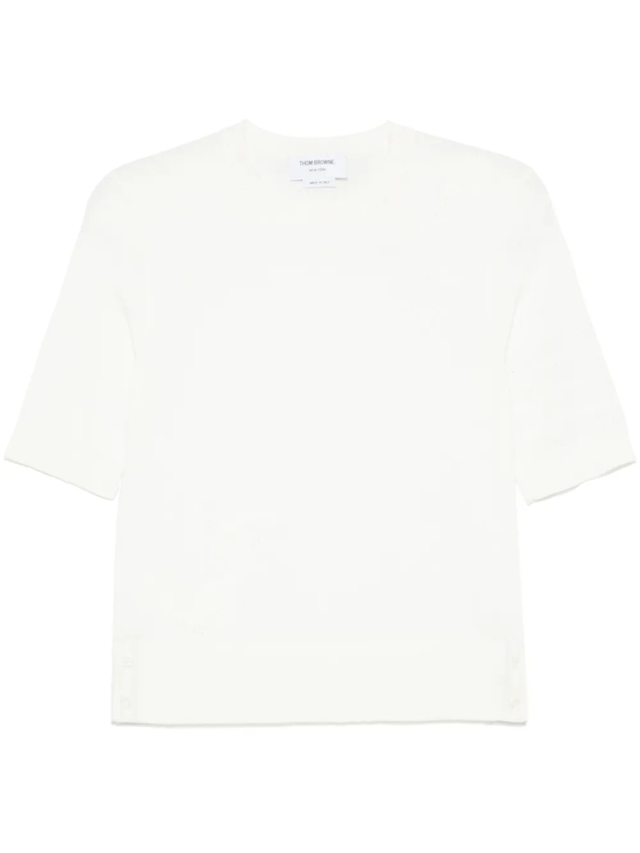 

Thom Browne футболка с полосками 4-Bar, белый