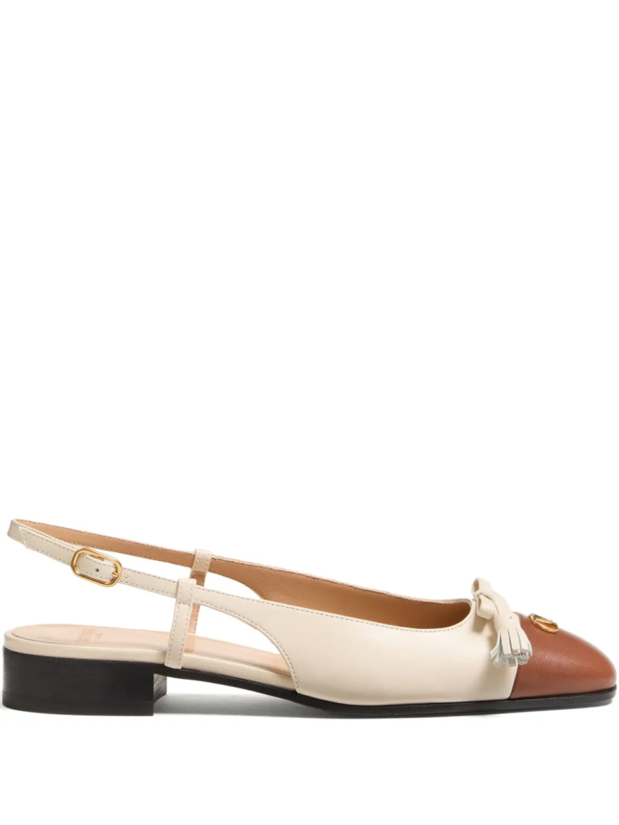 Valentino Garavani VALET DU ROI балетки 25МММ, нейтральный