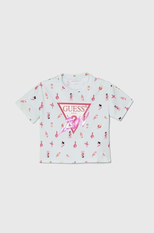 

Детская футболка Guess, бирюзовый, Зеленый, Детская футболка Guess, бирюзовый