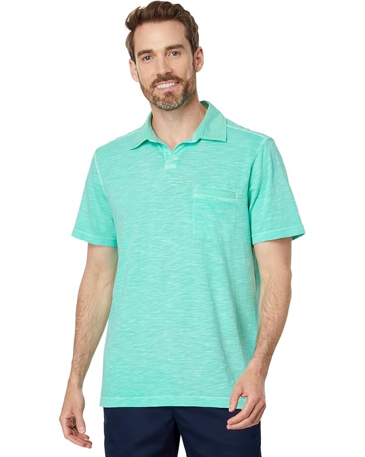 

Поло Tommy Bahama Beach Fade Johnny Collar Polo, цвет Gentle Breeze