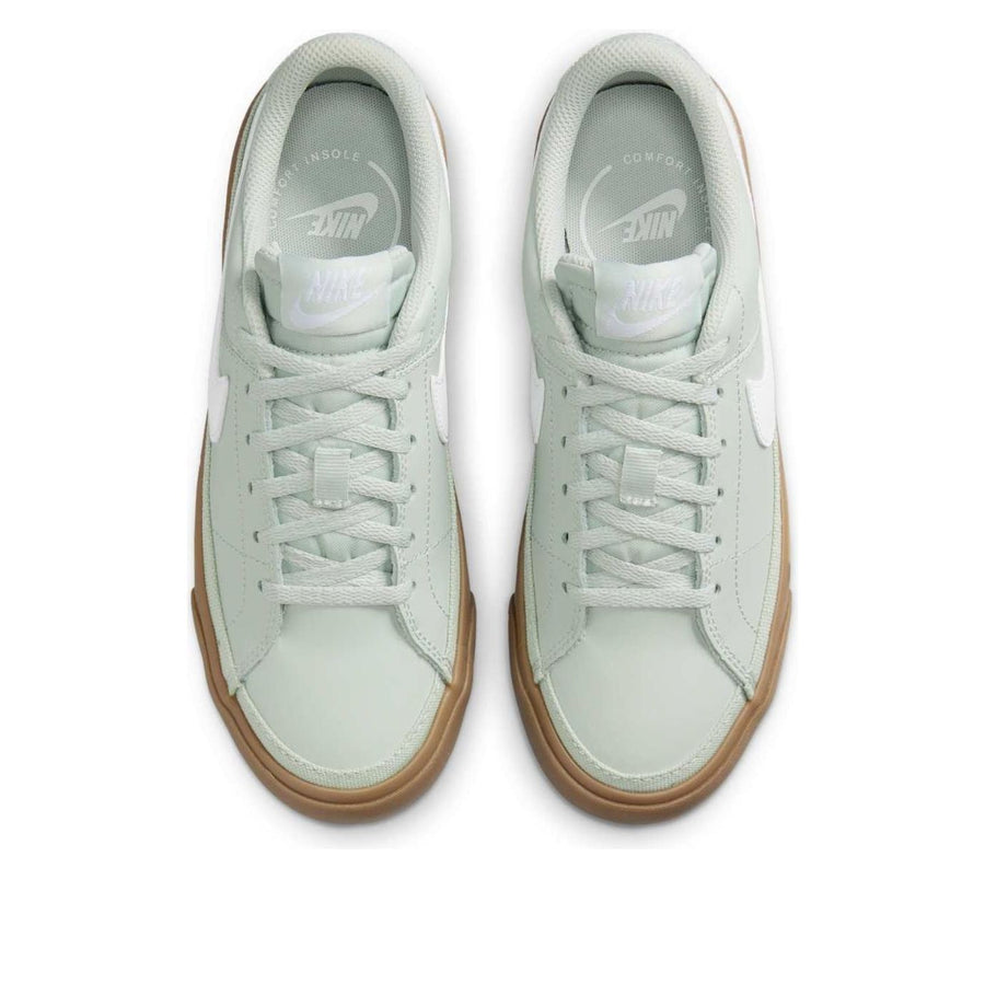 Кроссовки (GS) Nike Court Legacy 'Light Silver Gum Dark Brown White', серый — фото 4