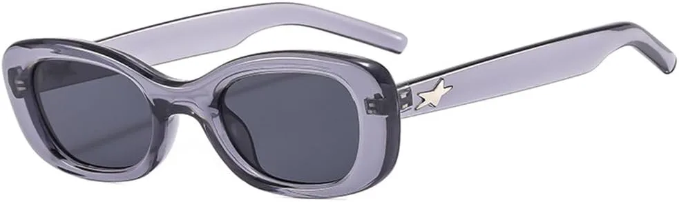 

Винтажные солнцезащитные очки, модные мужские и женские солнцезащитные очки, стильные, популярные, ретро, ​​женские очки с защитой от УФ-излучения UV400 HHZZYVY, Grey