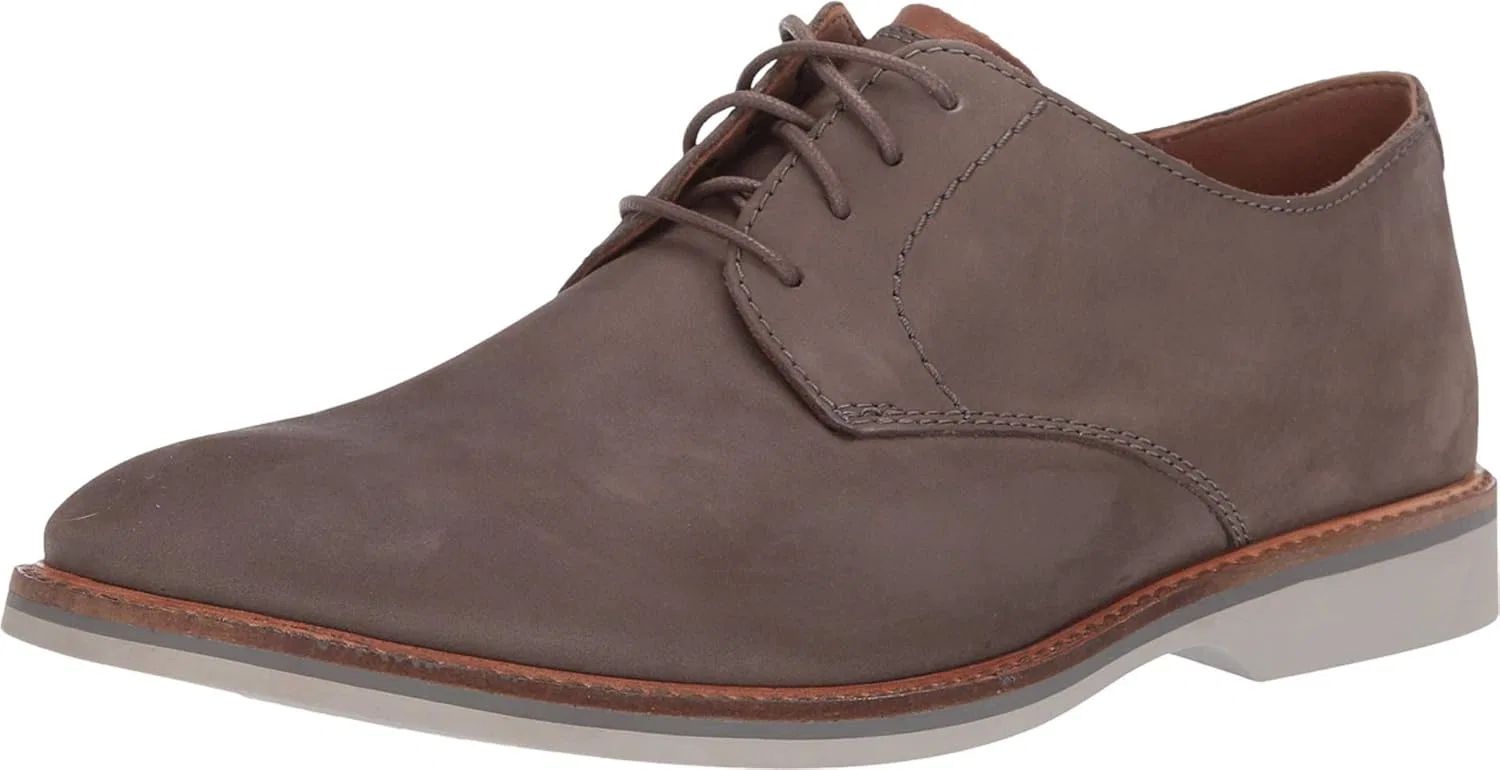 Мужские туфли Clarks Atticus Pointe, Grey Nubuck