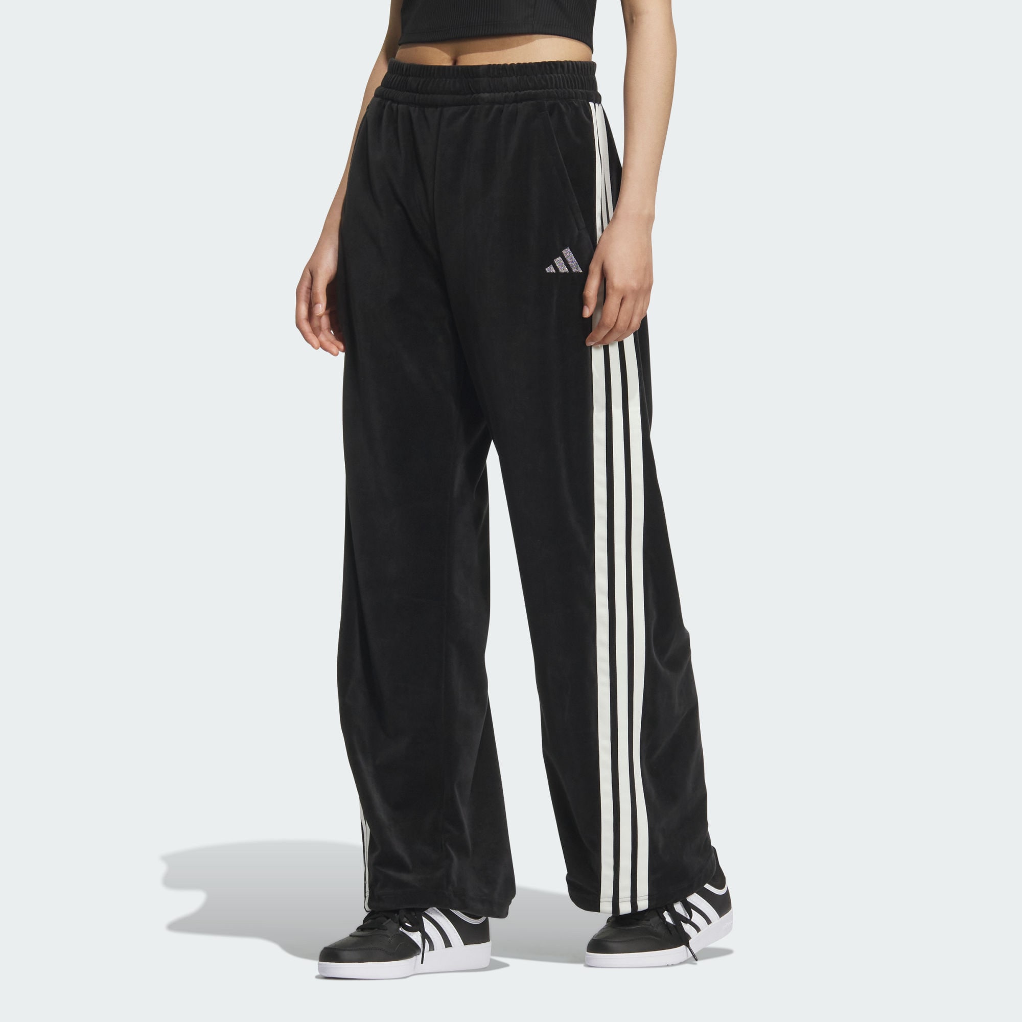 Брюки Story Velvet Banana Casual Adidas, черный — фото 3