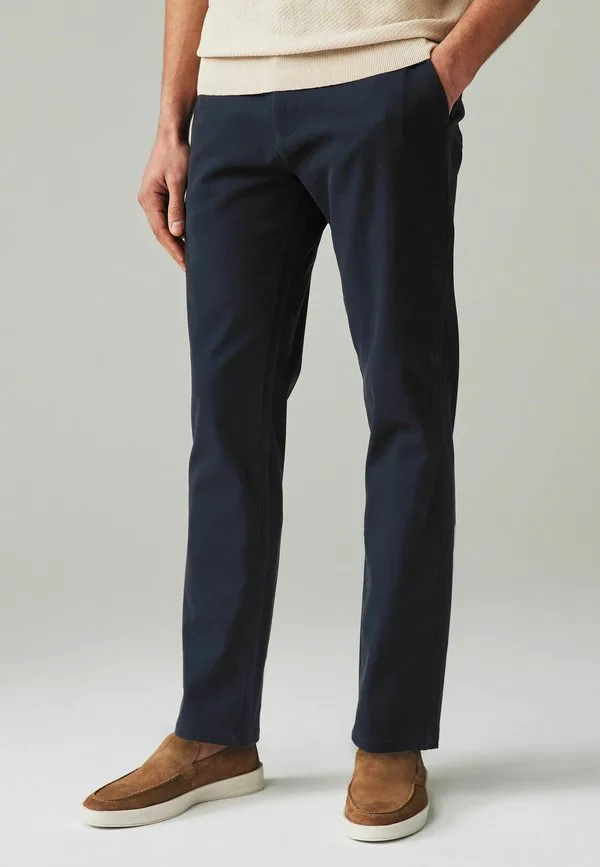 Комплект из 2 узких эластичных брюк чинос Next, Navy Blue/Stone — фото 4