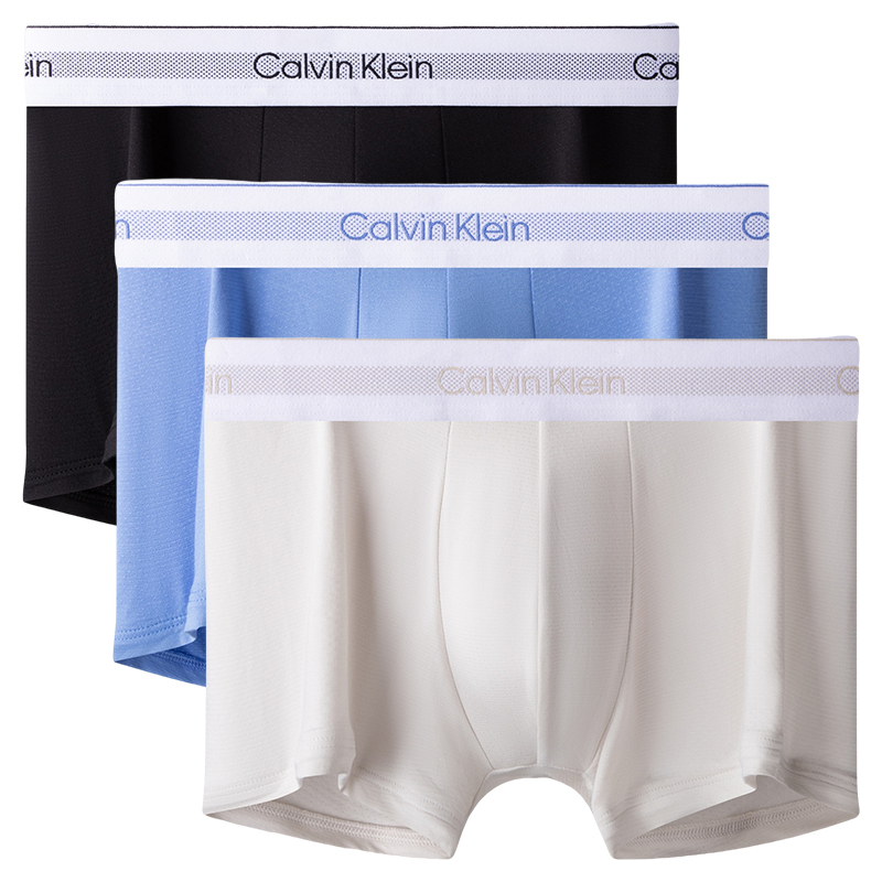 Современные трусы Gravity Band для мужчин, 3 шт Calvin Klein, черный/синий/сиреневый — фото 4