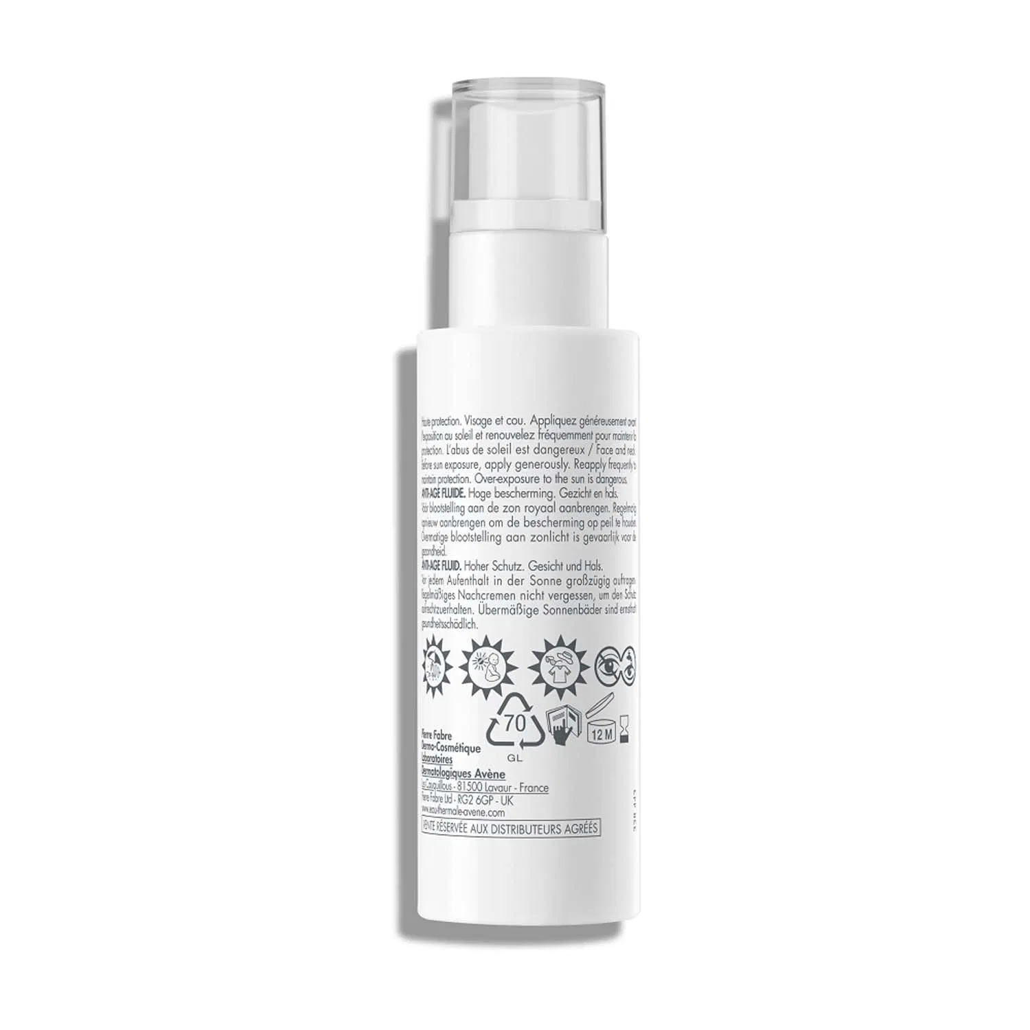 Солнцезащитный флюид для лица AVÈNE Anti-Age SPF 50+ Avene — фото 2