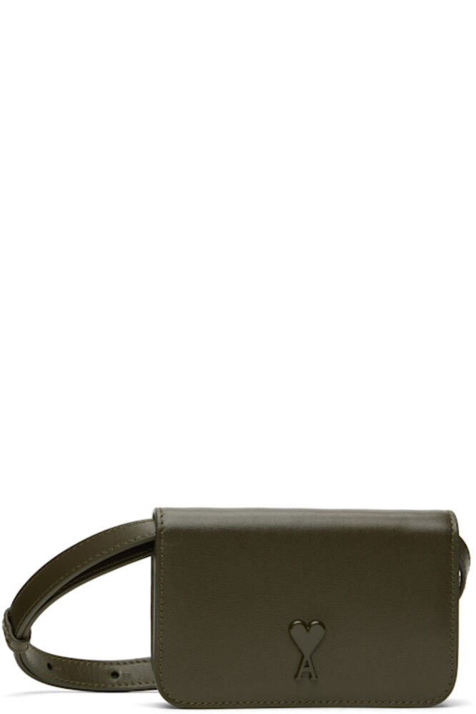 

Сумка Khaki Ami de Coeur Strap Card Holder AMI Paris