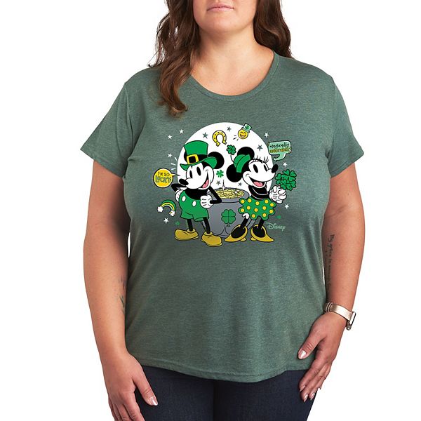 

Футболка с принтом Mickey & Minnie Mouse и горшком золота Disney, Heather Green, Золотой, Футболка с принтом Mickey & Minnie Mouse и горшком золота Disney, Heather Green