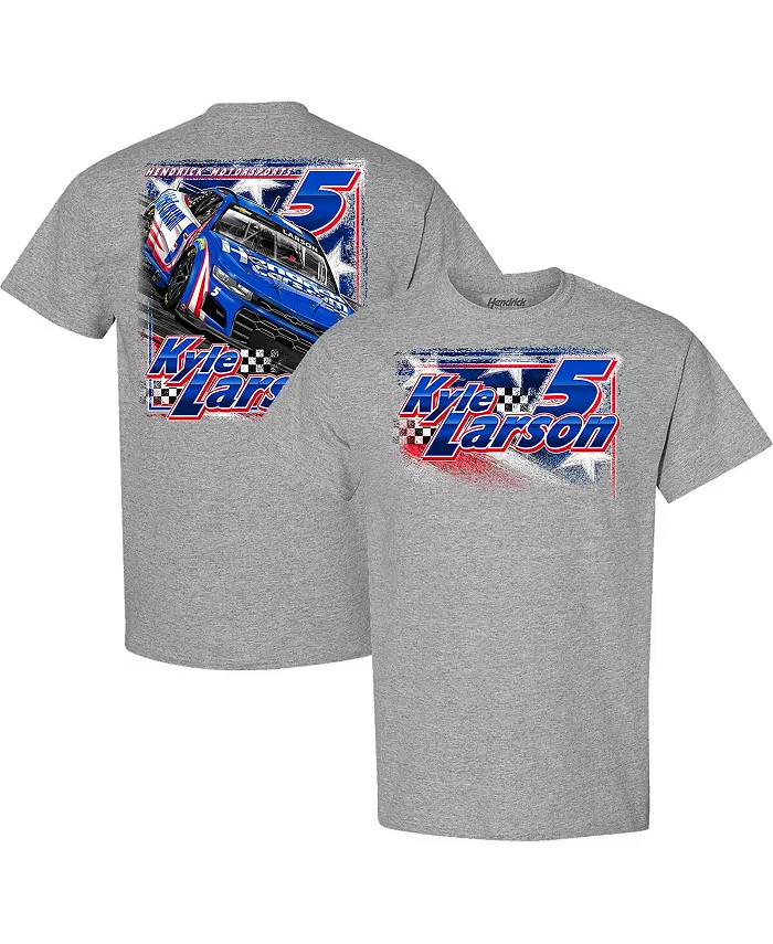 

Мужская футболка Heather Gray Kyle Larson Hendrick Motorsports Team Collection