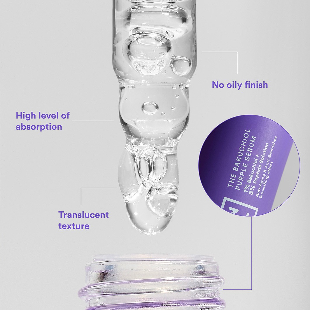 Сыворотка 3INA — Для лица the purple bakuchiol serum , объем, 30 мл — фото 4