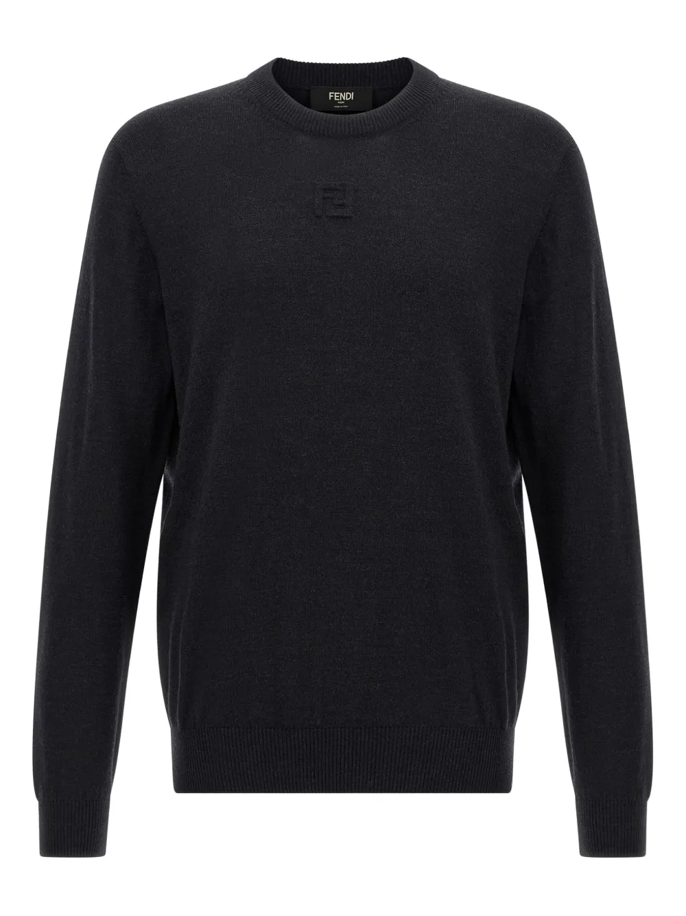 

Свитер с тисненым логотипом FF Fendi, серый