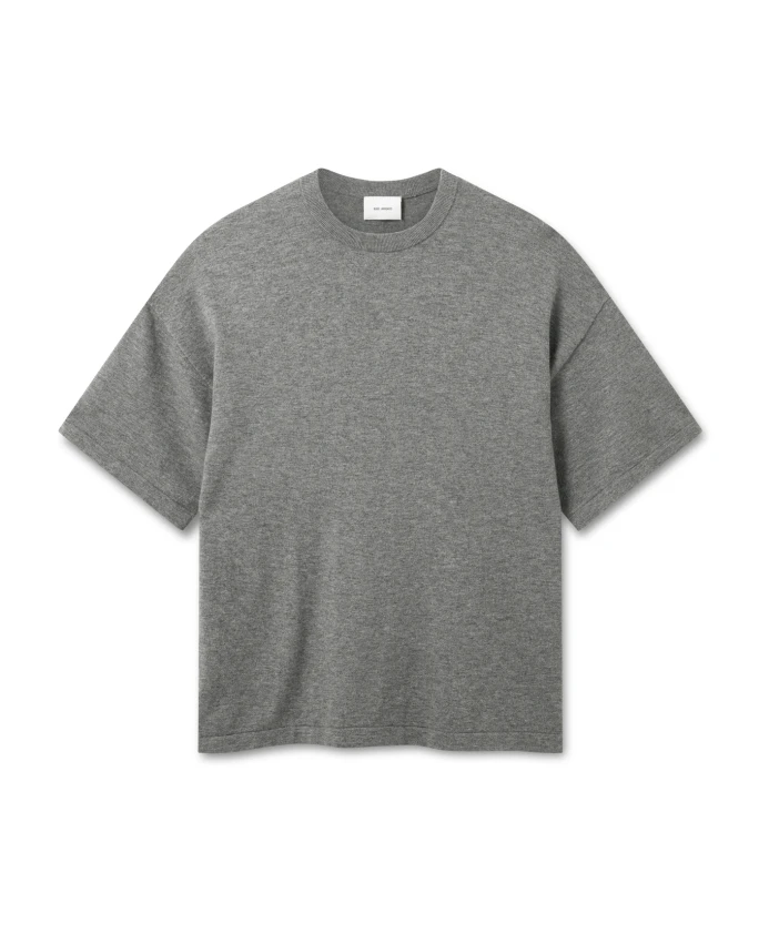 

Искаженная вязаная футболка Axel Arigato, серый