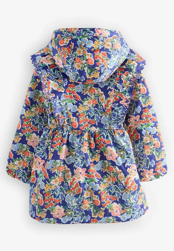 Зимнее пальто прямого кроя с цветочным принтом Laura Ashley, French Navy — фото 2