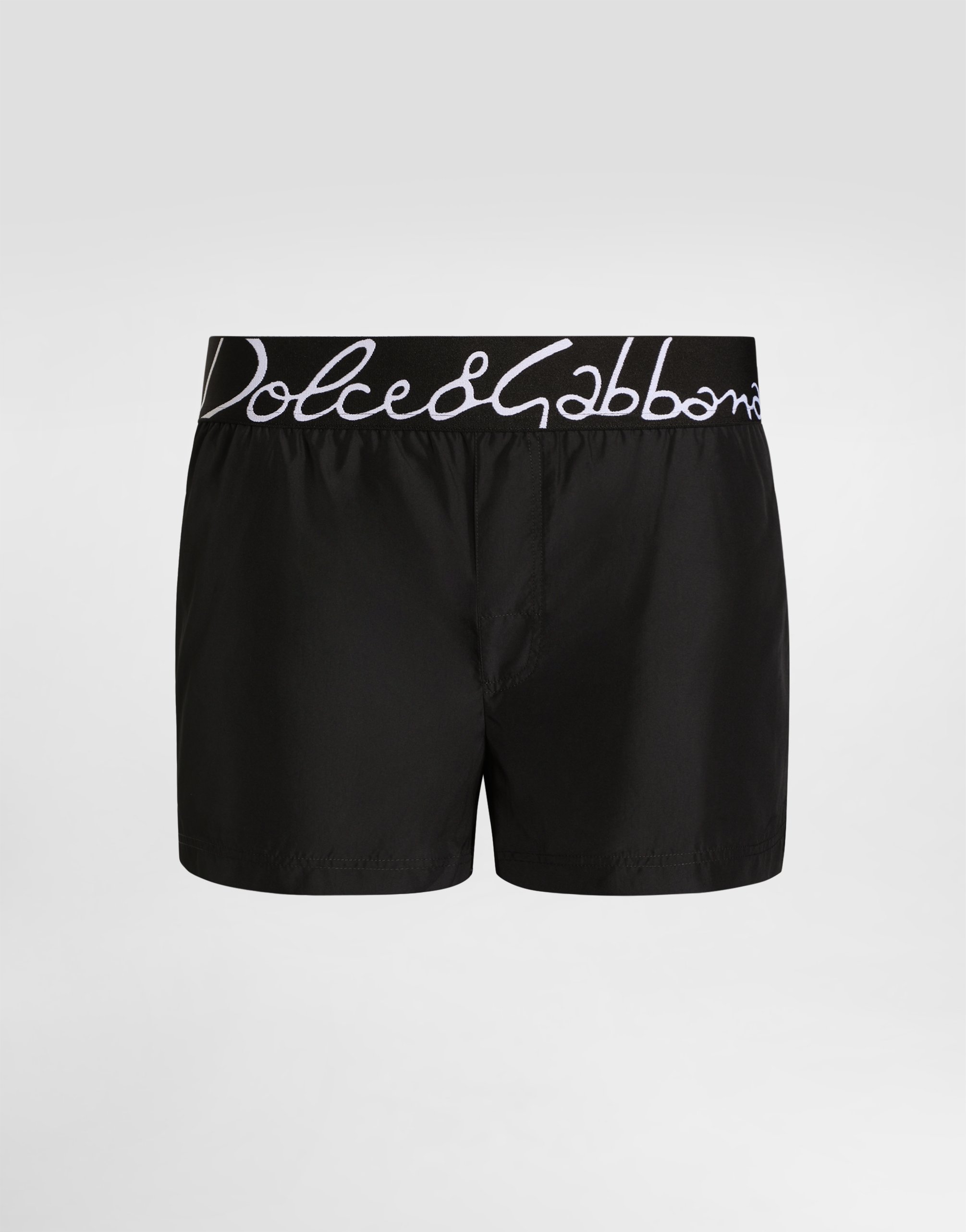 

Короткие плавки с логотипом Dolce&Gabbana DOLCE & GABBANA, черный