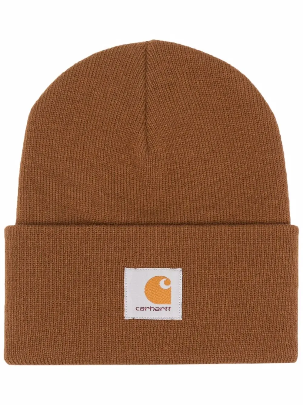 

Шапка бини с нашивкой-логотипом CARHARTT WIP, коричневый