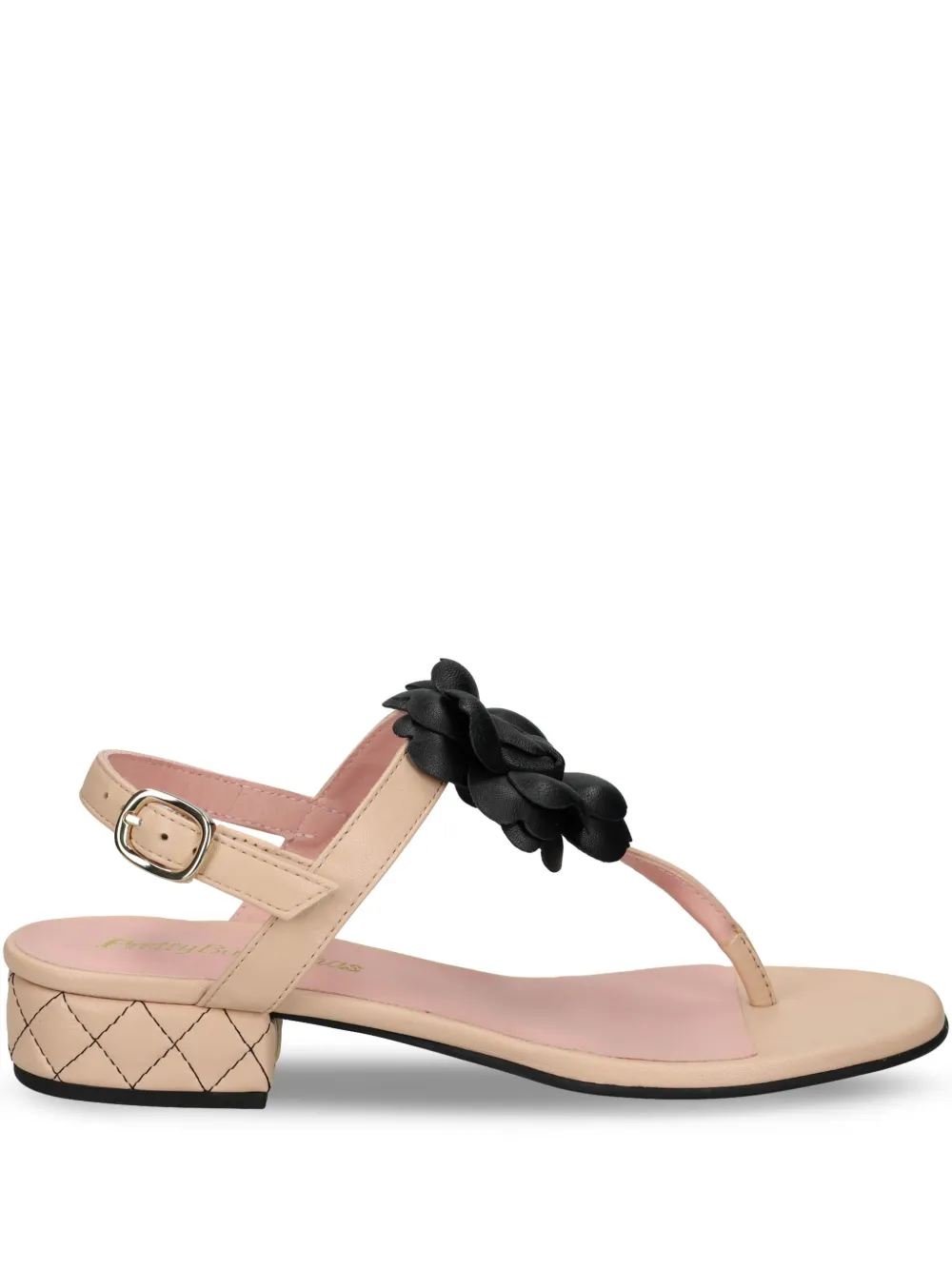 Босоножки с цветочной аппликацией Pretty Ballerinas, нейтральный