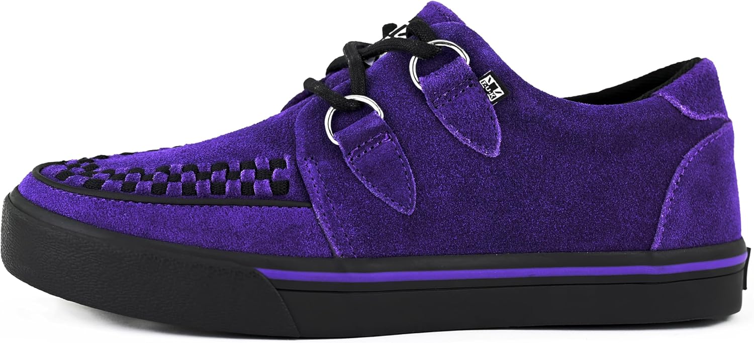 

Кроссовки TUK Suede Creeper для женщин и мужчин, с шнуровкой на D-образных петлях T.U.K, фиолетовый