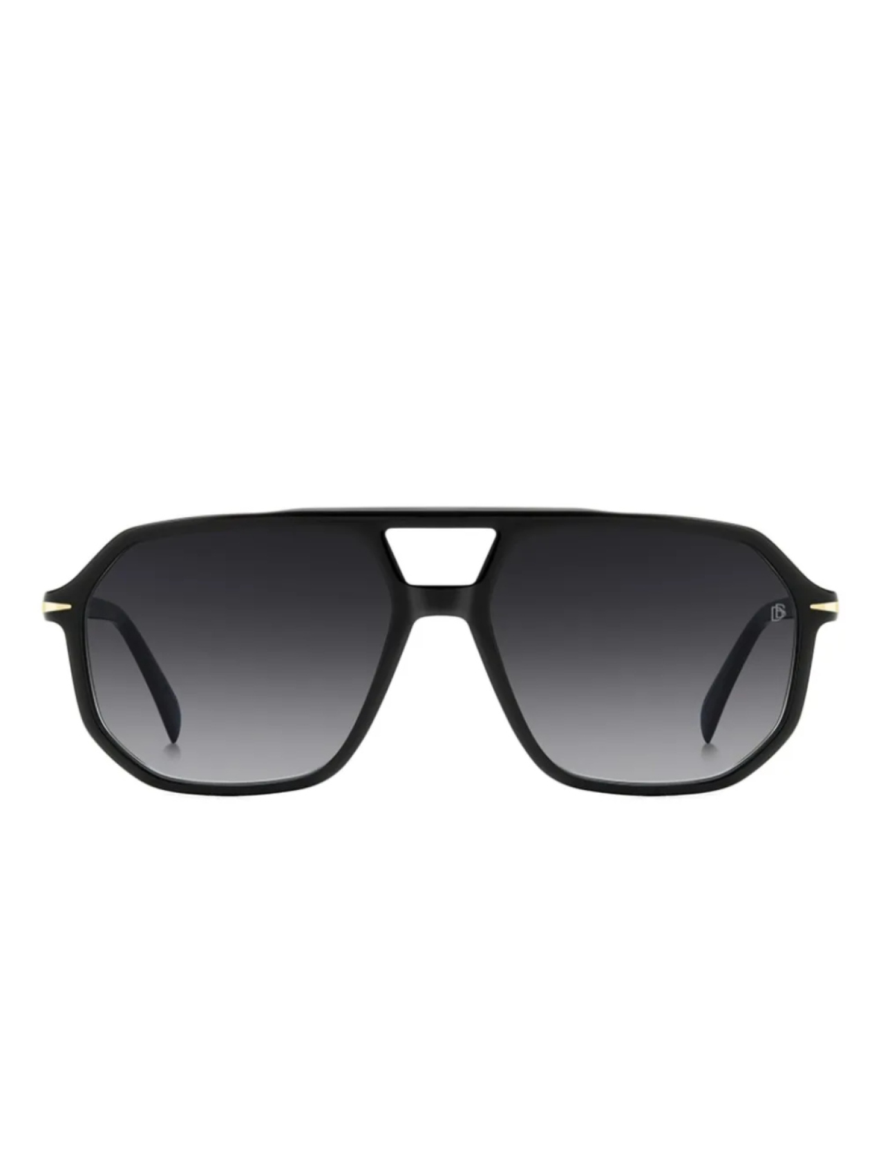 

Солнцезащитные очки DAVID BECKHAM EYEWEAR в геометрической оправе, черный