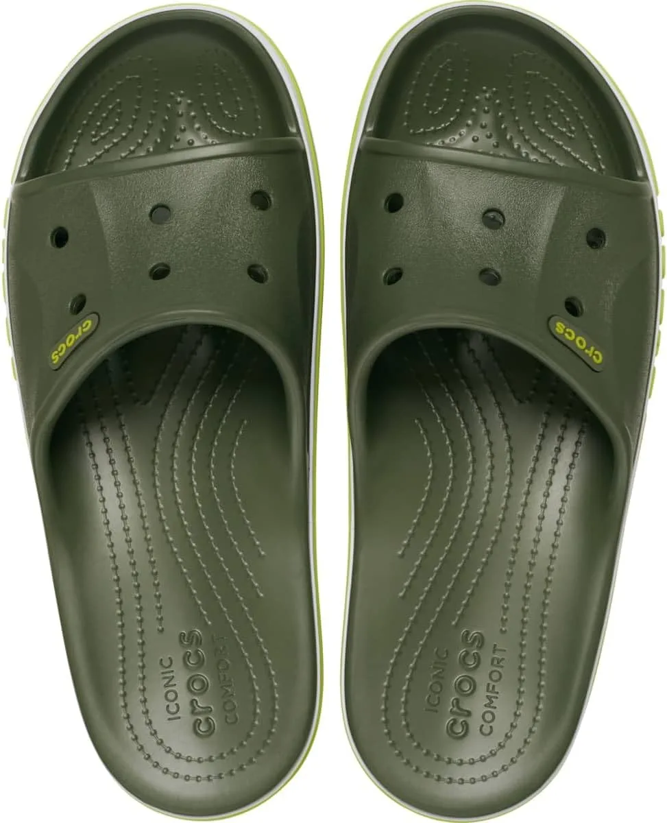 Сандалии Crocs унисекс Bayaband Slide, зеленый — фото 3
