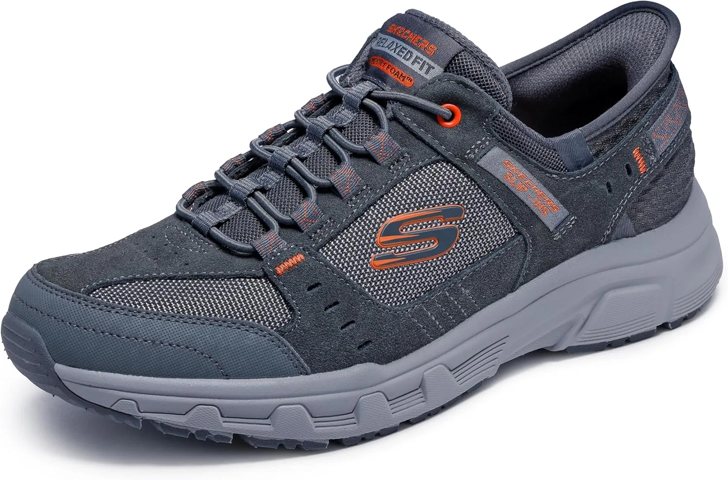 Мужские кроссовки Skechers Oak Canyon Consistent Winne Hands Free Slip-in, Grey-Orange