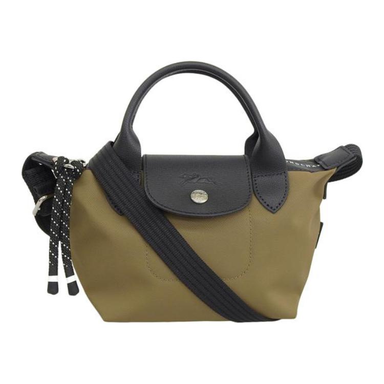 

Сумка-мини Le Pliage Energy Recycled Canvas с кожаной отделкой из коровьей кожи Женская Хаки Зеленый LONGCHAMP