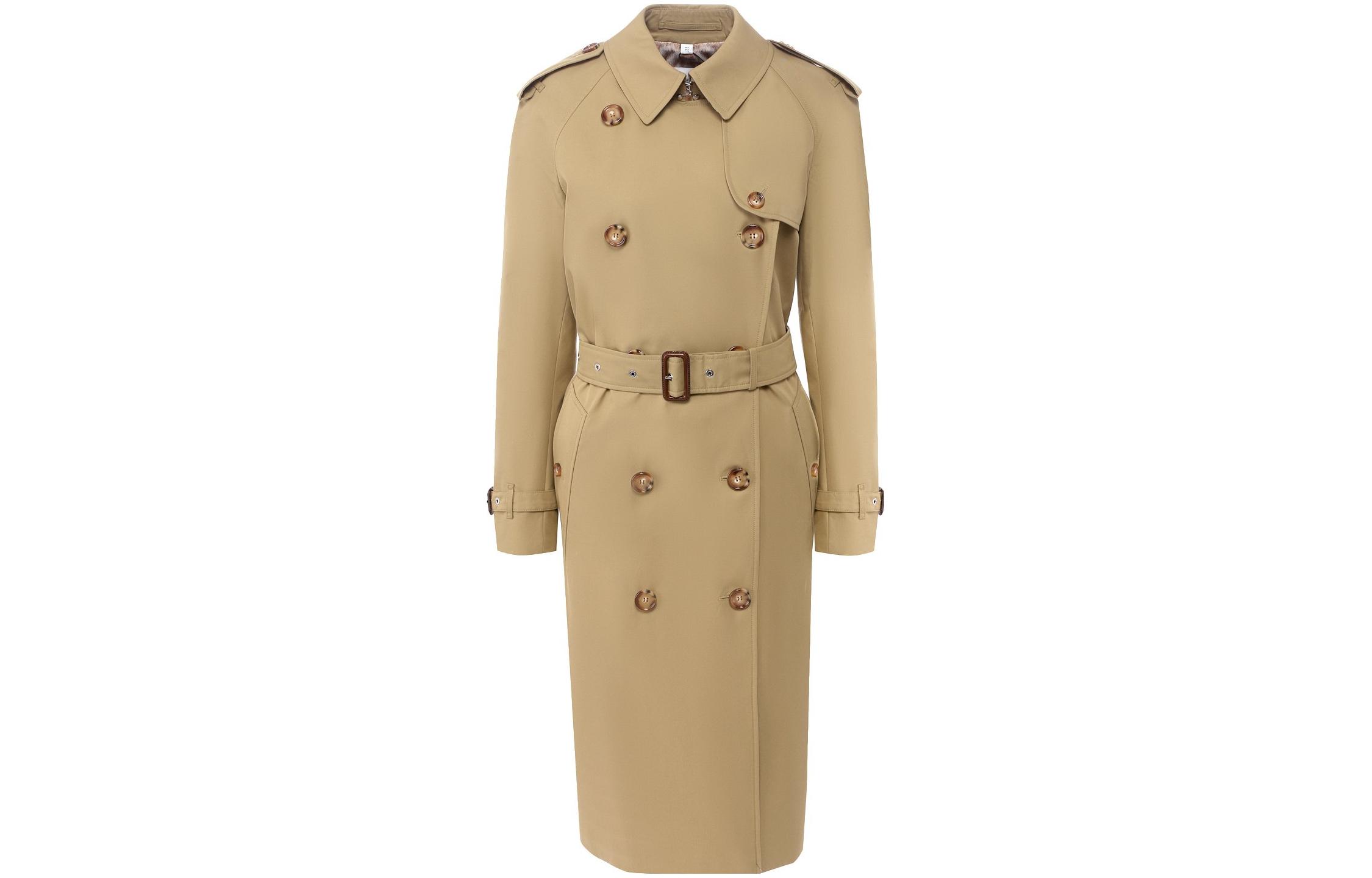 Пальто Burberry женское, Khaki Olive Green — фото 3