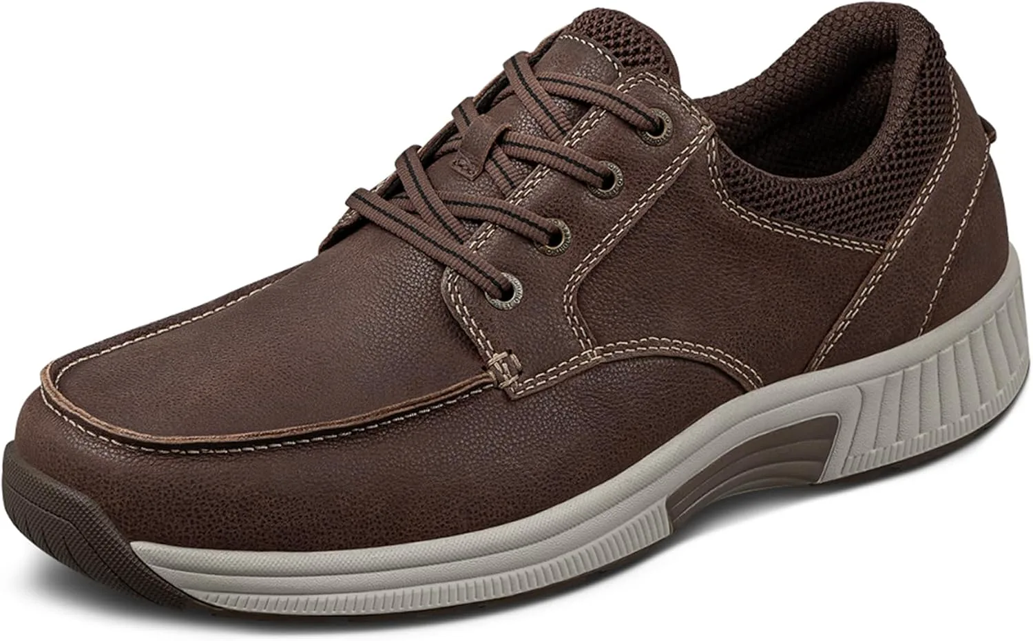 

Мужские ортопедические кожаные повседневные туфли Orthofeet Leo, коричневый