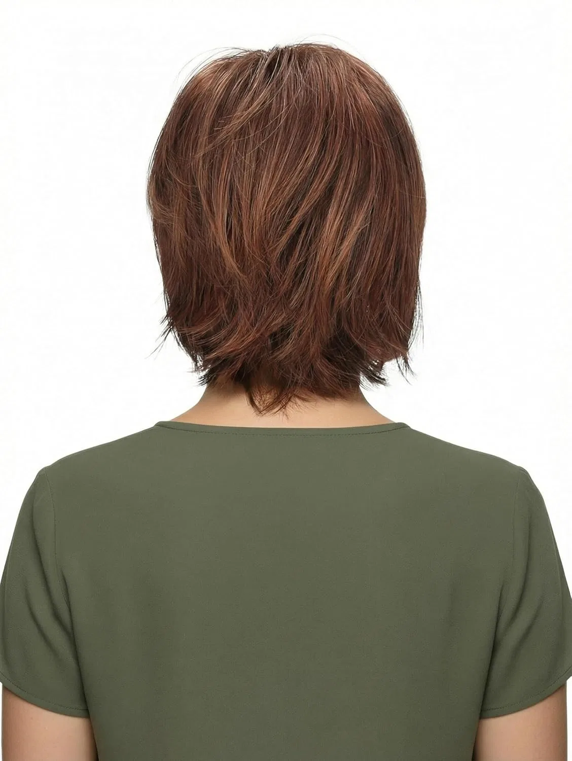 Женский парик «Heidi» из синтетических волос от Lofty Lofty, Medium/Light Reddish Brown — фото 4