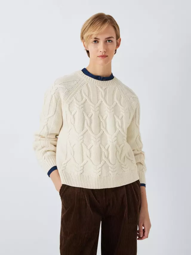 

Джемпер Barbour Tomorrow's Archive Lucia Cable Knit Wool Blend, экрю
