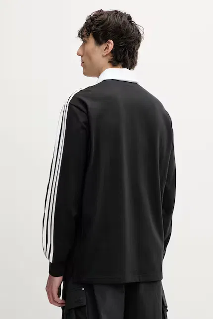 Лонгслив с длинным рукавом свободный крой Adidas Originals, черный — фото 3