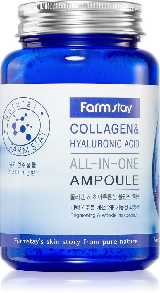 

Сыворотка для омоложения кожи «все в одном» с коллагеном и гиалуроновой кислотой Farmstay, 250 мл