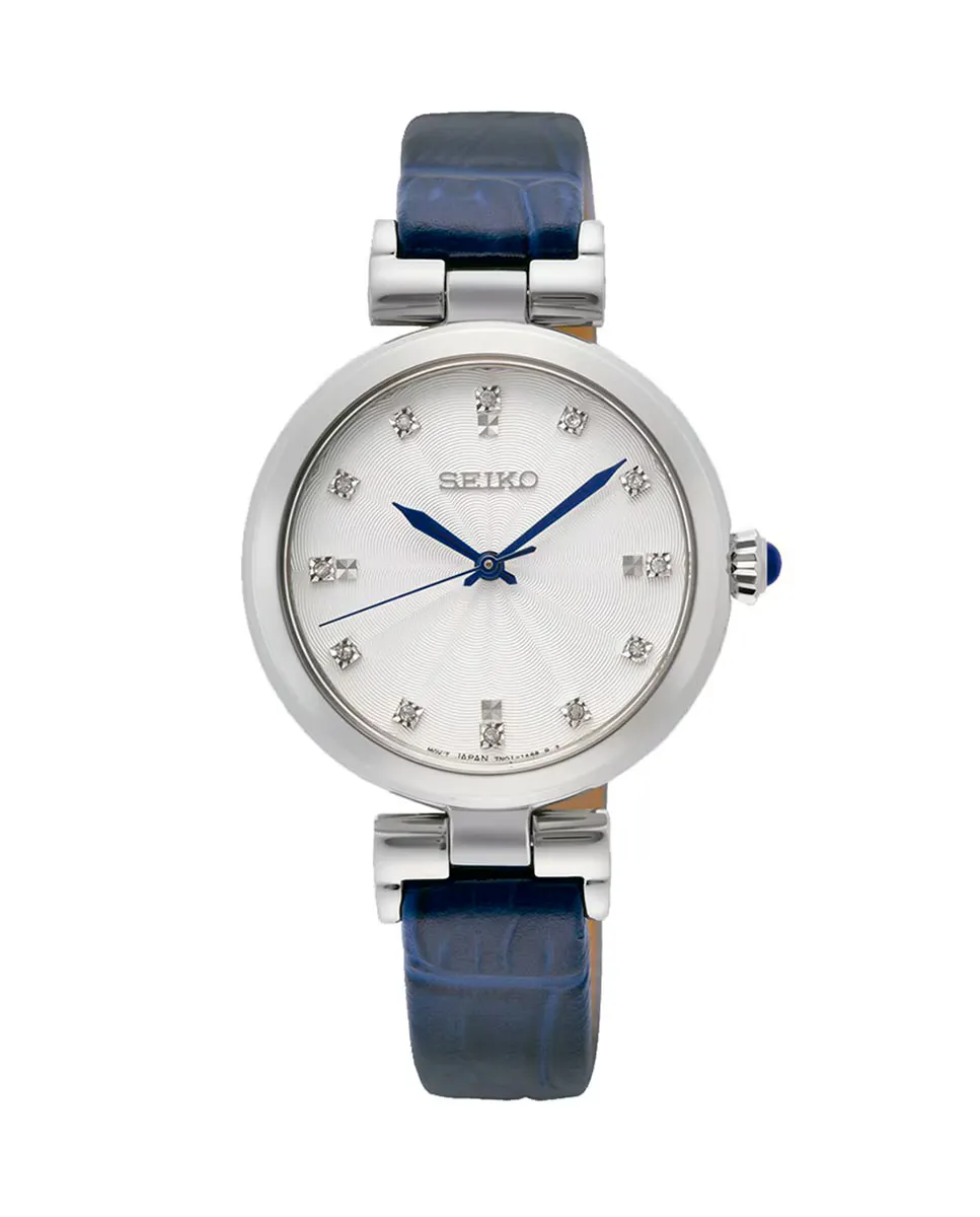

Женские женские часы SRZ545P1 из кожи и синего ремешка Seiko, синий