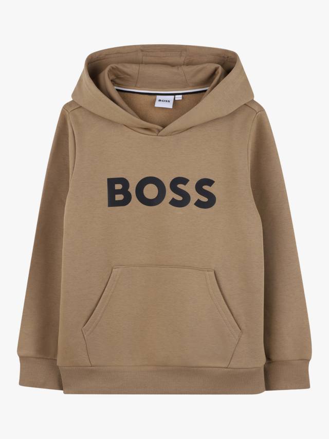 

Детская хлопковая худи с логотипом BOSS HUGO BOSS, Cookie