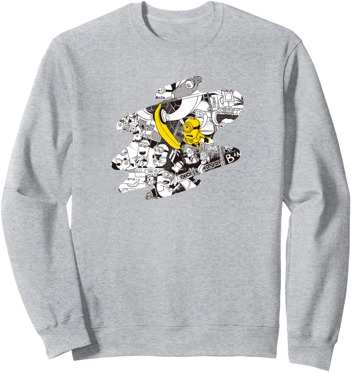 

Толстовка Minion BANANA DAY (AIM) Minions, серый
