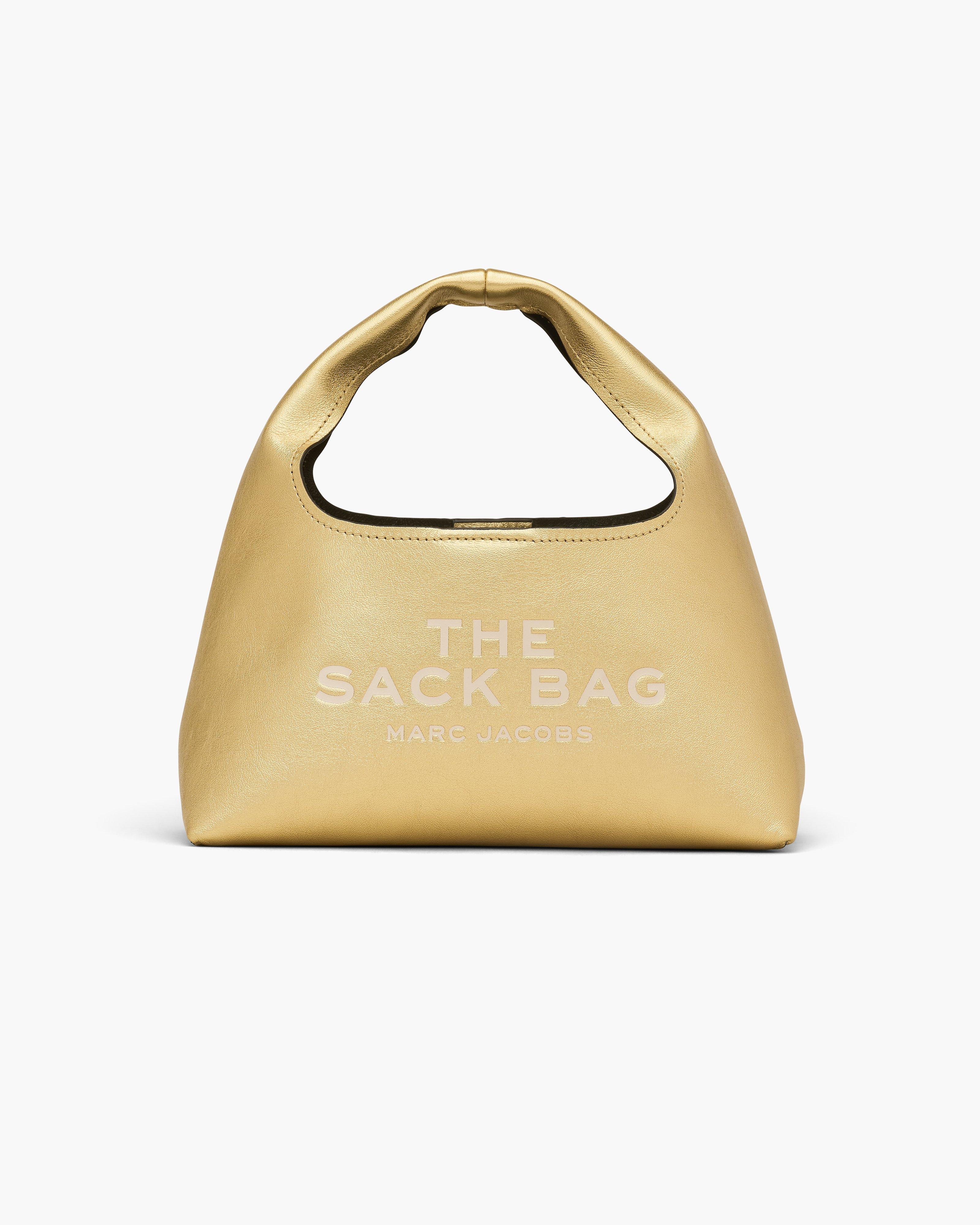 

Мини-сумка из металлизированной кожи Marc Jacobs, золотой