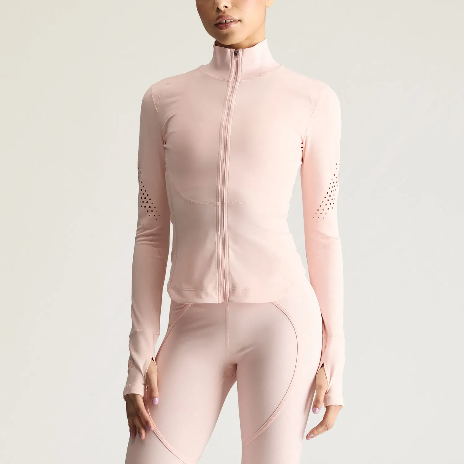 Куртка женская с водолазкой Adidas Stella McCartney Ice Crystal Pink — фото 4