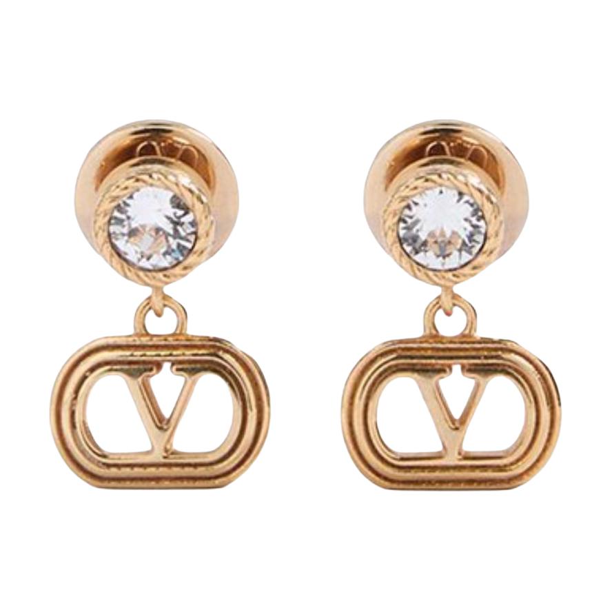 

Серьги VLogo Signature с декором Valentino, золото